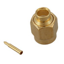 10x SMA male plug solder RF Coax connector for semi-rigid RG402 0.141 inch  W6T6