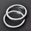 2pc fit for 2007-2015 JK Wrangler Chrome Fog Lights Grille Trim Cover Decoration