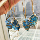 Natural Quartz Crystal Stone Blue-Green Fluorite Treatment Stone Fluorite O
