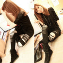 Sexy Black Punk Ripped Torn Slashed Cut Striped Leggings Pants Gothic ClubLJ