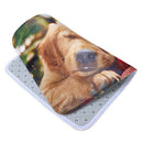 Christmas Door Carpet Anti-skid Shaggy Area Rug Soft Bedroom Floor Mat Dog
