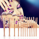 13pcs Foundation Blending Powder Eyeshadow Contour Concealer Blush Brushes