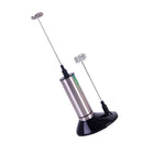 Double Spring Whisk Electric Milk Frother Mixer Hand Milk Foamer with Stand