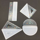4Pcs Silicone Molds Ruler Set Square Protractor Crystal Epoxy Mold Soap Can