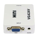 Premium Computer VGA to AV TV Composite RCA S-Video Scan Converter 1080P