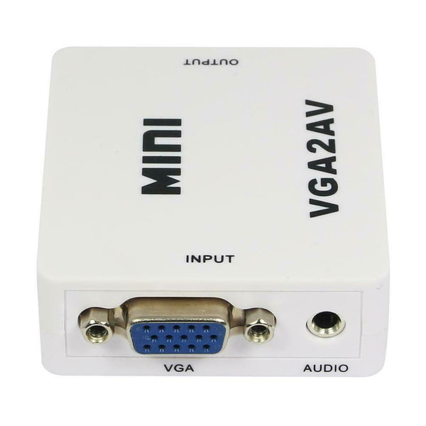 Premium Computer VGA to AV TV Composite RCA S-Video Scan Converter 1080P