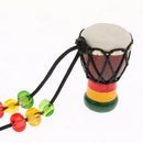 2 Pcs Djembe Pendant African Drum Jewelry Necklace for Children Gift D