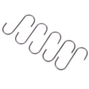 5pcs S-Shaped Hooks Hanging Hanger Storage Holders Anti-Rust Metal Hooks3C