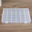 36 Grid Transparent Plastic Storage Box Adjustable Divider Cosmetic Manager