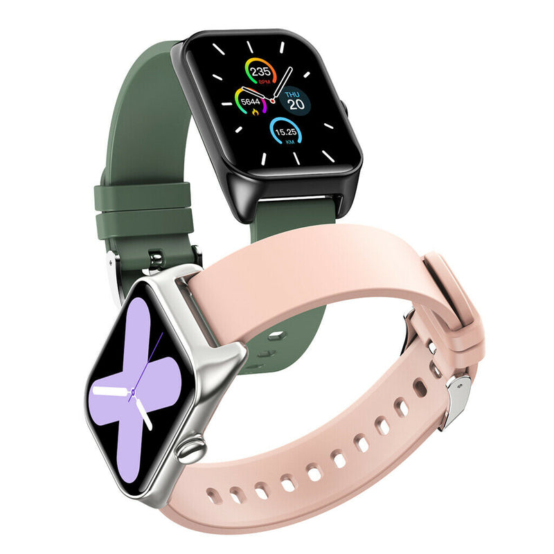 IP67 Bluetooth Heart Rate Monitor Sleep Monitor Smart Watch  Pink