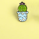 Cartoon Cute Potted Plant Brooch Badge Unisex Shirt Enamel Pins (Style 7)