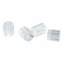 100pcs Earring Backs 3mm Safety for Fish Hook Translucent Stoppers Protecto M1E7