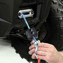 Universial ATV UTV Winch Split Cable Hook Stopper Set Black Rope Rubber ULV