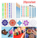 26pcs/Set Mandala Dotting Tools Rock Painting Kits Dot Art Pen Paint StenclyJ Hn