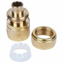 6 Pcs Brass Garden Lawn Water Hose Pipe Fitting 1/2 inch Quick Connector U3W1