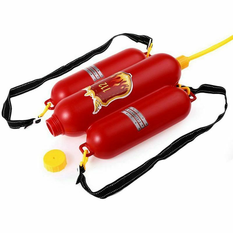 Kids Cute Outdoor Super Soaker Blaster Fire Backpack Pressure Squirt Pool T V2G4