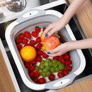 Foldable Chopping Board Drain Basket Multi-Function 3 In 1 Sink Cutting Board Hn