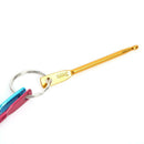 3pcs Hot Mixed Aluminum Knit Needle Crochet Hook Needle Keychain Keyring