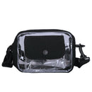 Women Transparent Versatile Messenger Bag Shoulder Fashion Bag Crossbody Ba