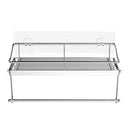 Adhesive Paper Towel Holder Shelf,Wall Mounted Paper Towel Holder Basket fo