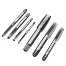 7PCS Metric Taper HSS Mini Hand Screw Thread Tap Cutting Drill Bits Set M3-M12