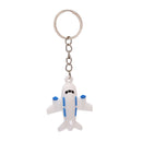 4Pcs/lot Silicone Airplane Keychains Pendant Keyring Friendship Jewelry Gift New