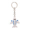 4Pcs/lot Silicone Airplane Keychains Pendant Keyring Friendship Jewelry Gift New