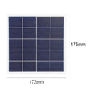 6.8x6.9 Inch 4W 5V Polycrystalline Silicon Solar Panel DIY with Alligator Clips
