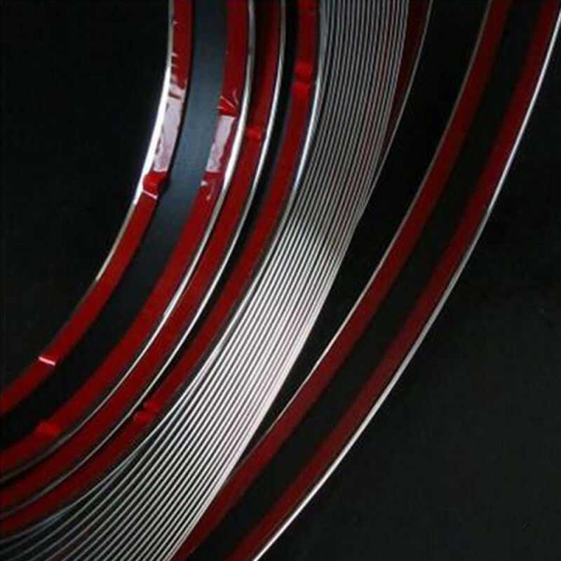 6mm Chrome Car Styling Tuning Moulding Strip Trim Self Adhesive Tape 15 metre