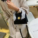 Summer Small Bag Female Personality Lock Small Square Bag Silk Scarf Portab
