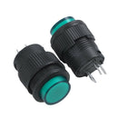 2 Pcs 4 Terminals Green LED Lamp Momentary Push Button Switch DC 3V S8L3