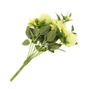 9Heads Artificial Rose Flowers Silk Bouquet Bridal Home Vase Decor DIY Green
