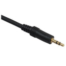 3.5mm (1/8 Inch) Stereo Male to XLR 3-Pin Male Cable, 10 Feet Black