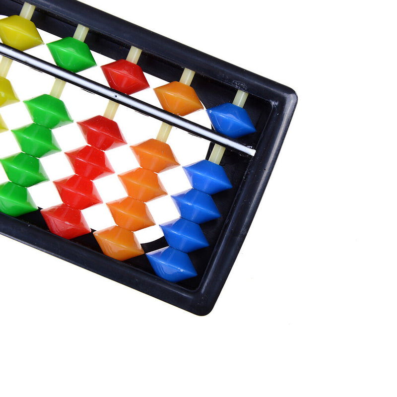 Portable Plastic Colorful Beads Abacus Arithmetic Soroban Calculating Tool SP