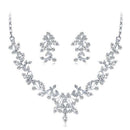 Romantic Fashion Set Jewelry Floral Design Wedding Jewelry Set Bridal Jewel
