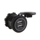 12V-24V 3.1A Red LED Dual USB Port Car Charger Power Adaptor Socket