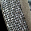 Luxury Crystal Diamond Car Steering Wheel Cover with PU Leather Bling Bling P8H5