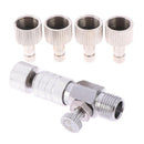 Airbrush quick release coupling disconnect adapter with 1/8" plug fitting paï¼D