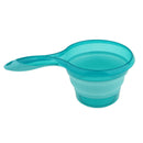 Folding Water Ladle Collapsible Spoon Kitchen Scoop Cup Shampoo Bath Shower Blue