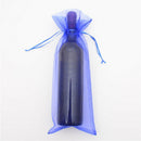 10 x Sheer Organza Wine Bottle Gift Bags for Present Weddings Party J6E4