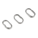 200x Heavy Duty Stainless Steel Split Ring Key Rings Double Oval Split Rings Key