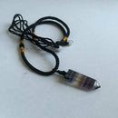 Healing Chakra Stone Reiki Pendant Necklace Crystal Quartz Natural Fluorite Wand