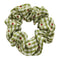 6Pieces Daisy Hair Scrunchies Cotton Flower  Hair Scrunchies Plaid Elastic Hair