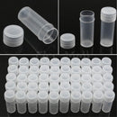 50Pc 5g Plastic Volume Sample Bottle 5ML Small Bottle Vial Storage Container Jar