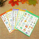 10-Sheet Paper Stickers Photo Album Scrapbook Calendar Diary Planner Sticke Y0B6