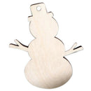 10pcs/set Wooden Snowmen Ornament,Christmas Decorations F6K2