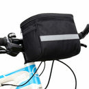 Reflective Striped Cycling Basket Bicycle Handlebar Bag Sports Bike Front Pack