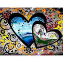 5D DIY Full Drill Diamond Painting Heart to Heart Cross Stitch Embroidery