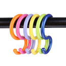 6Pcs/Lot Bucket Hook S Shape Kitchen Hanger Clothes Hooks Plastic Hanging Ho JR
