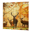 2 Panel Silky Blackout Window Curtain Darkening Thermal Bath Drape Deers